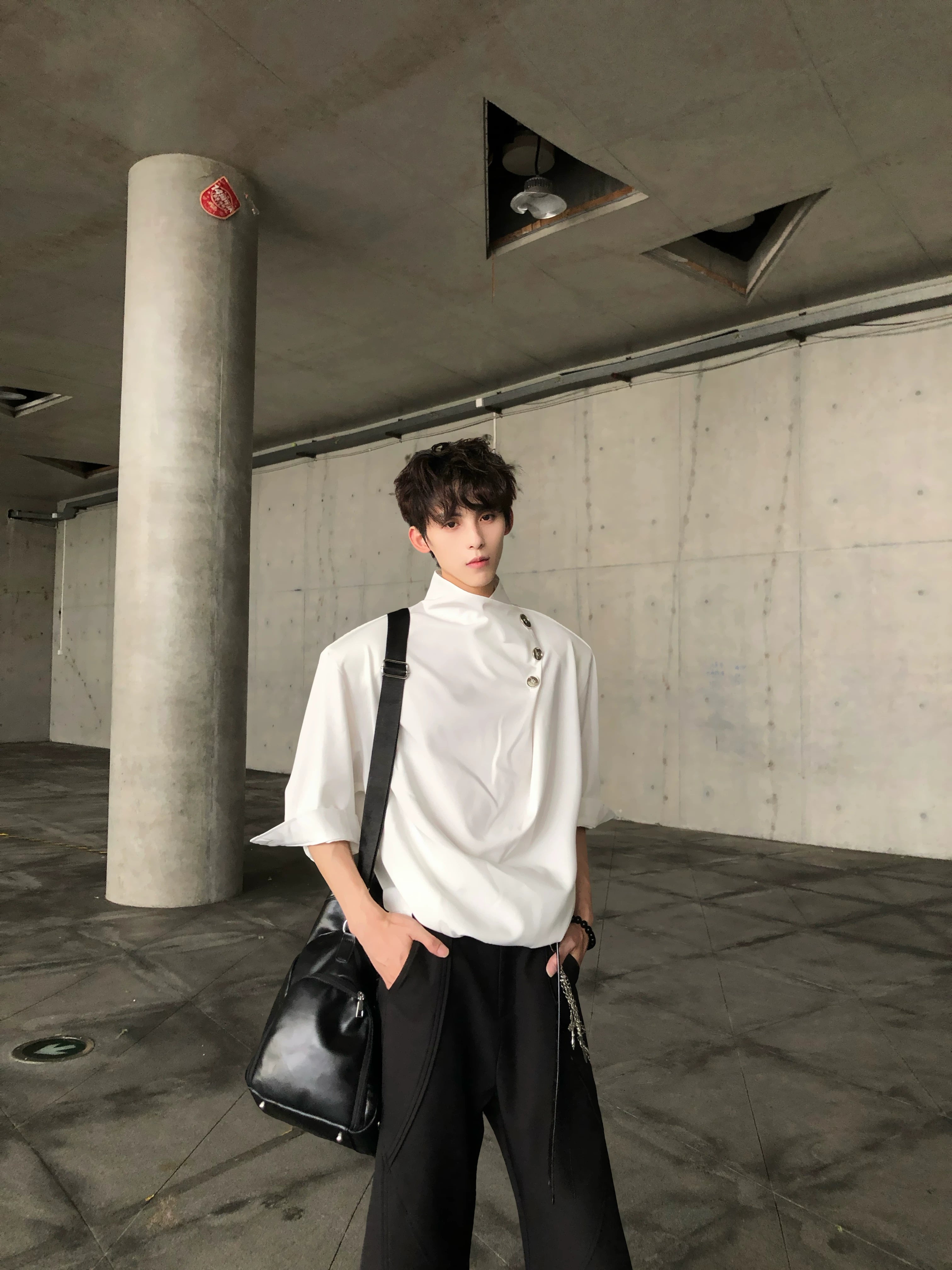 Ascent Drape Collar Shirt