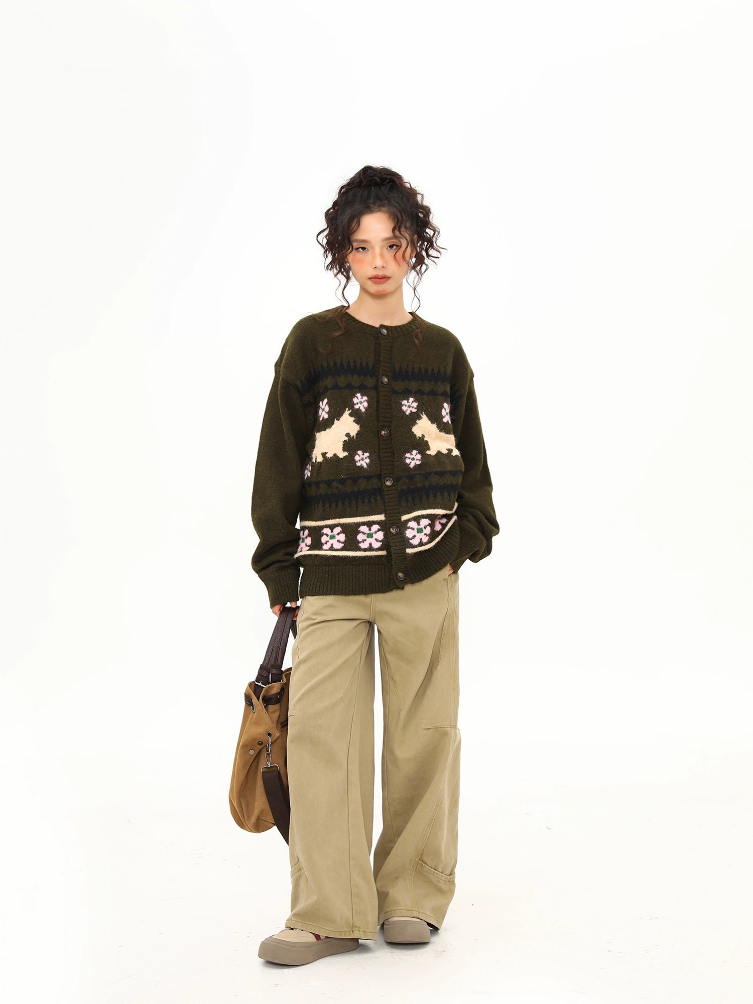 Forest Friends Terrier Cardigan