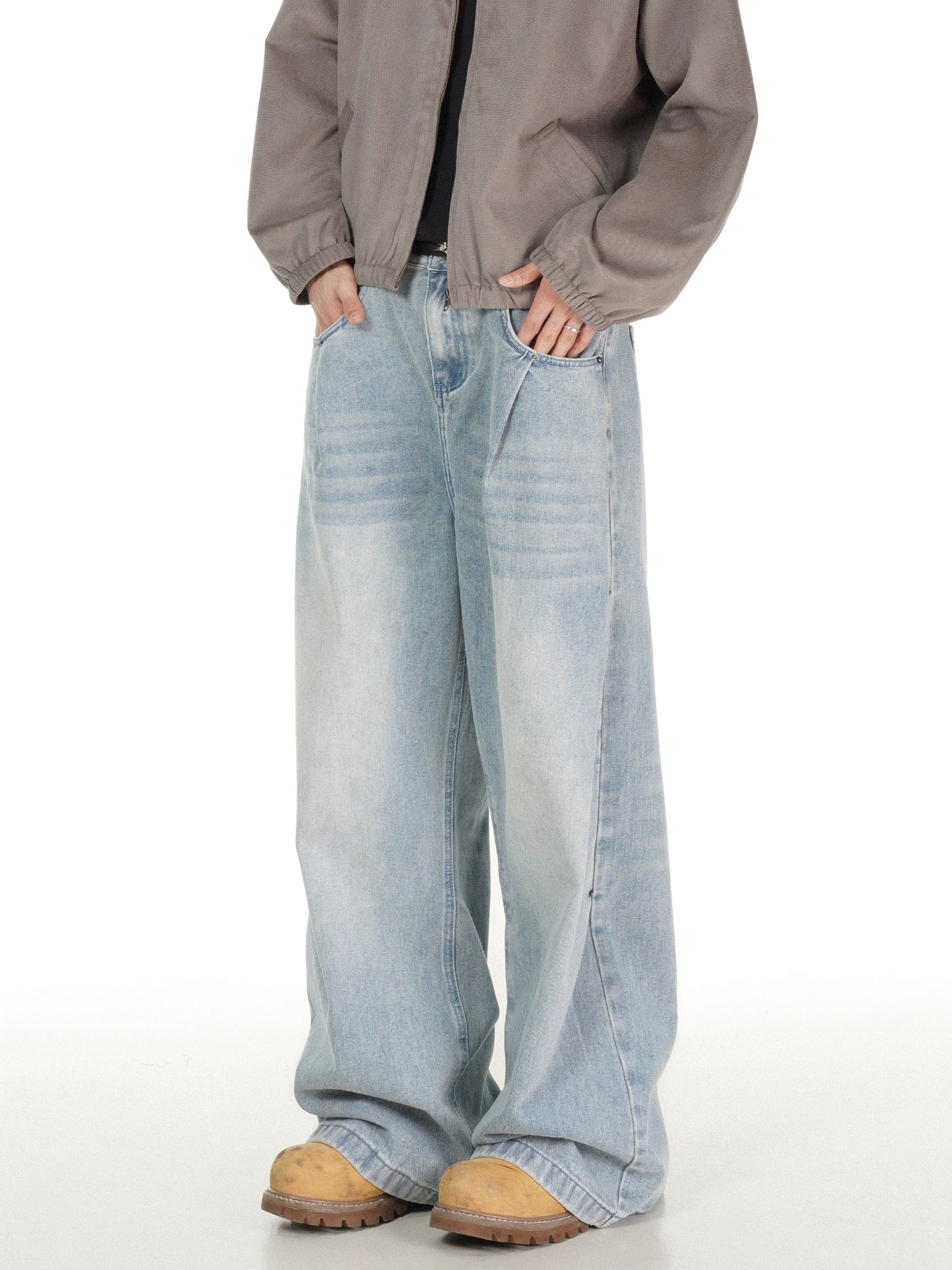 Glacier Wash Giant Leg Jeans