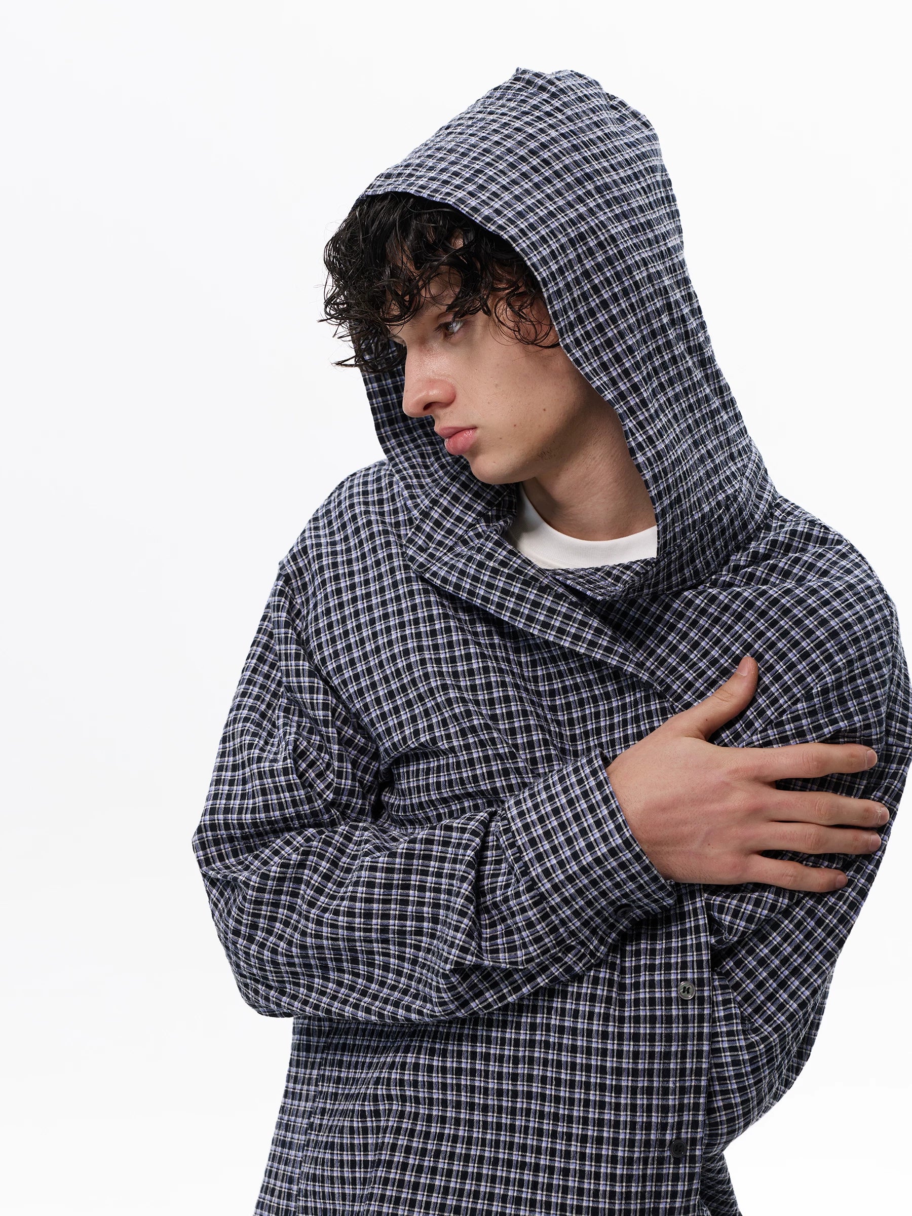 Drape Line Pinstripe Lounge Shirt