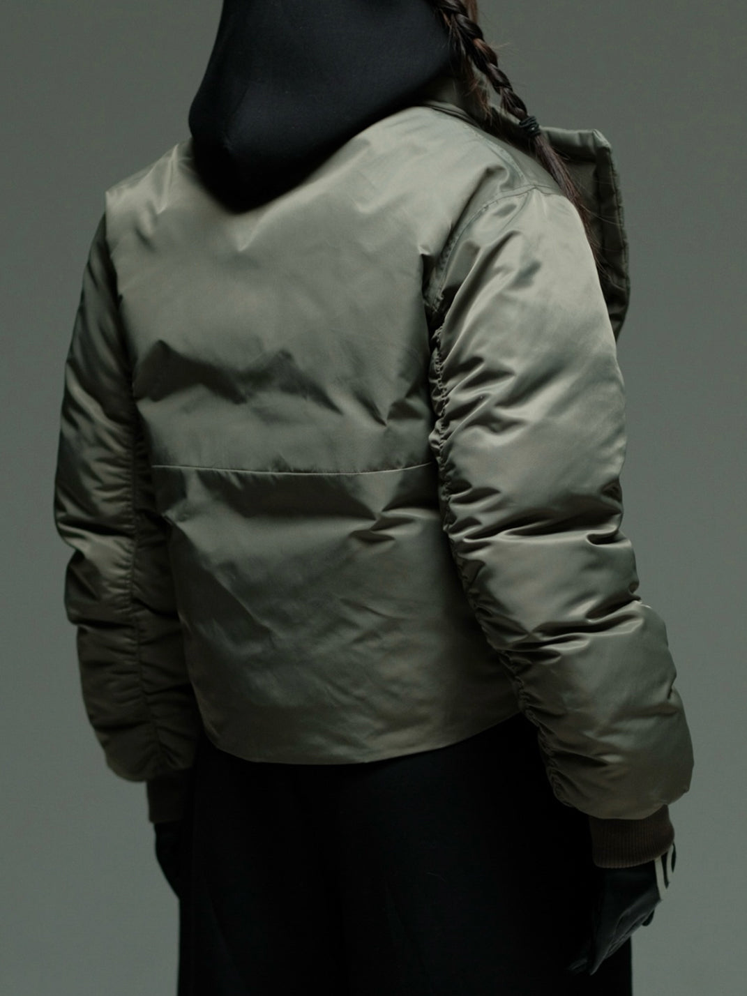 Thermal Torque Bomber Jacket With Removable Scarf