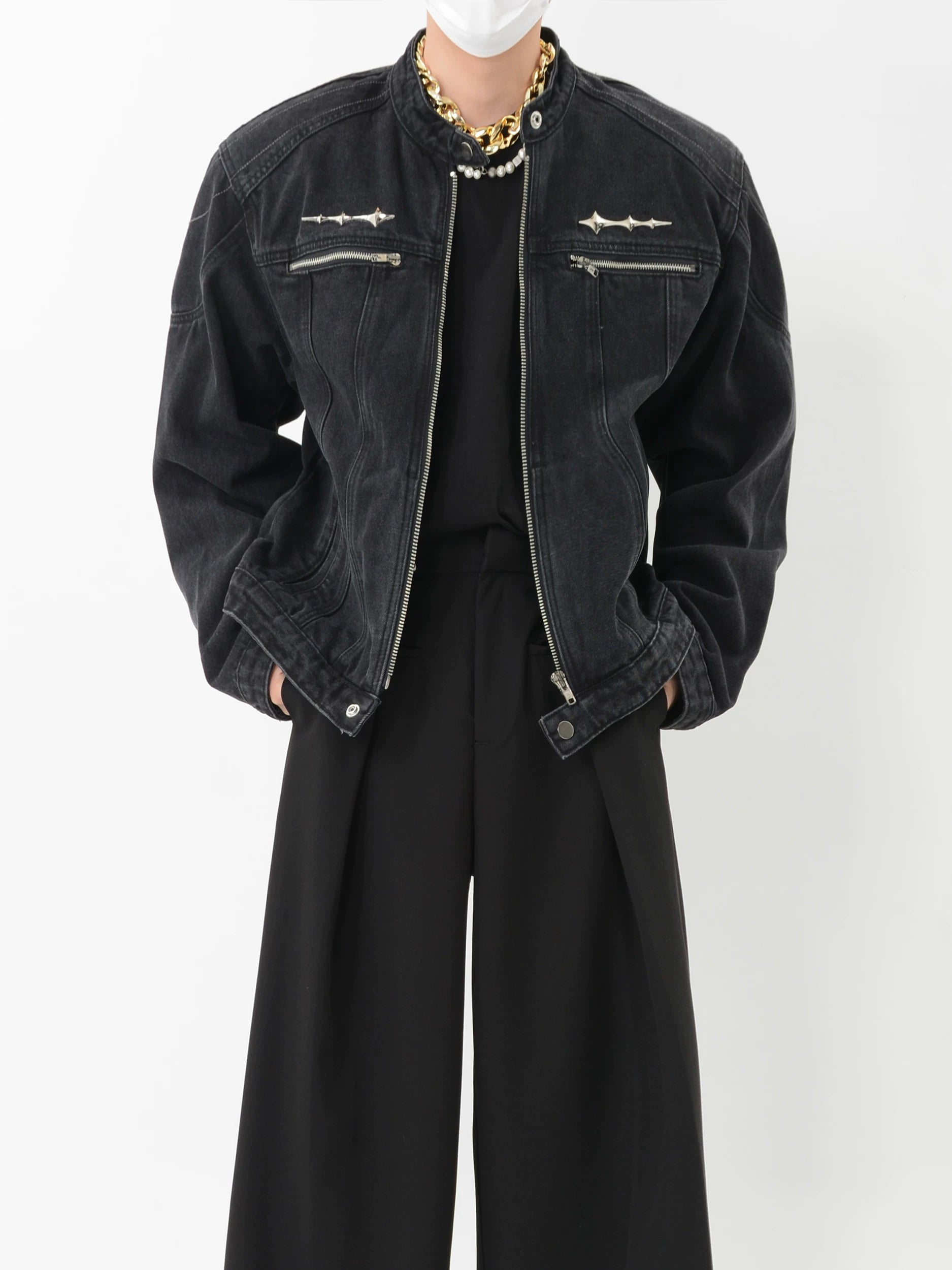 Obsidian Lance Zip Moto Jacket