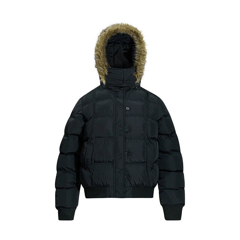 Harbor Faux-Fur Hood Puffer Jacket