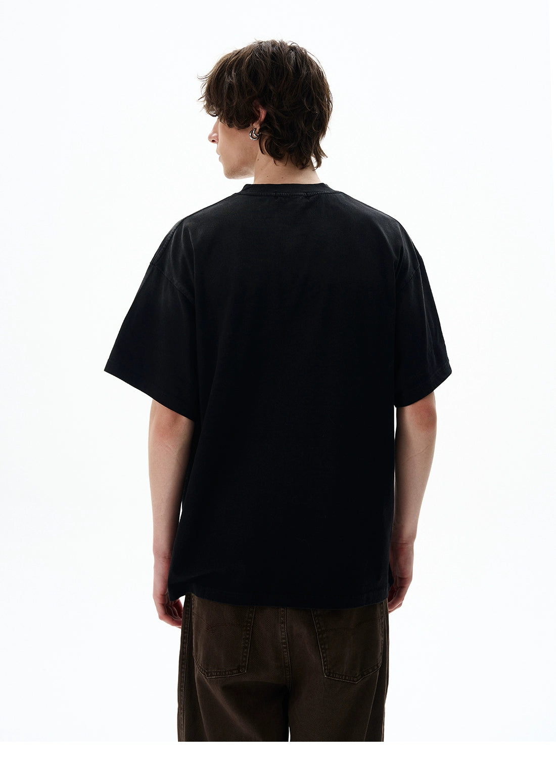 Passport Stamp Graphic Oversized T-Shirt