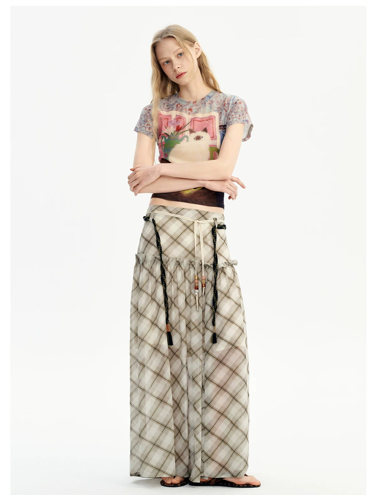 Prairie Lattice Breeze Maxi Skirt