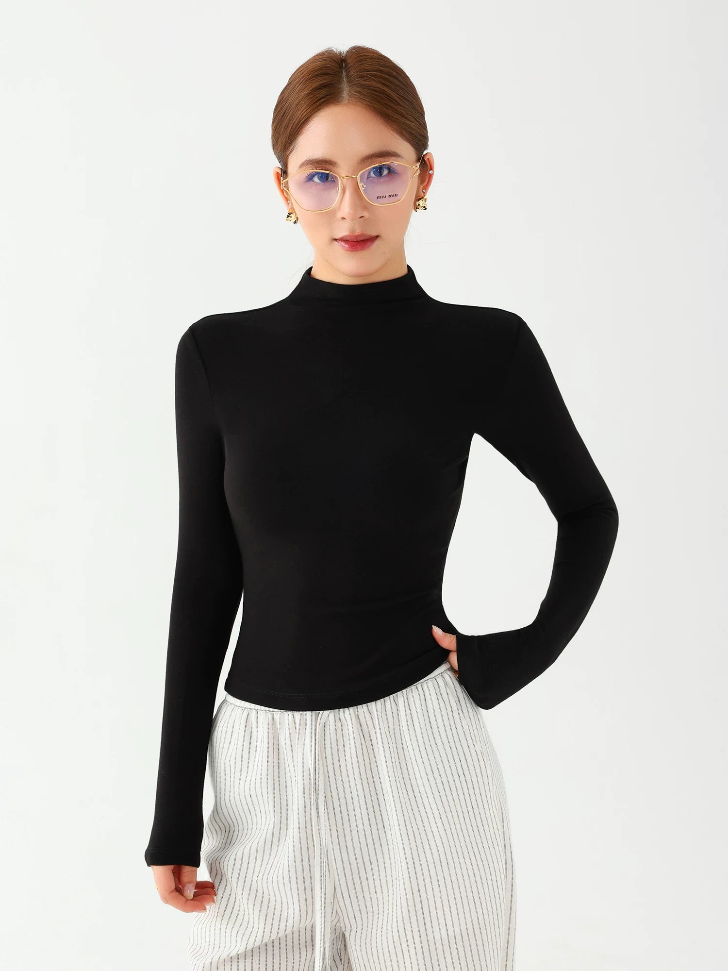 Celeste Mock Neck Top
