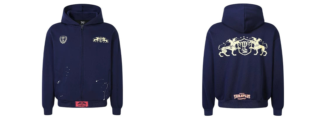 Regal Crest Unicorn Zip Hoodie