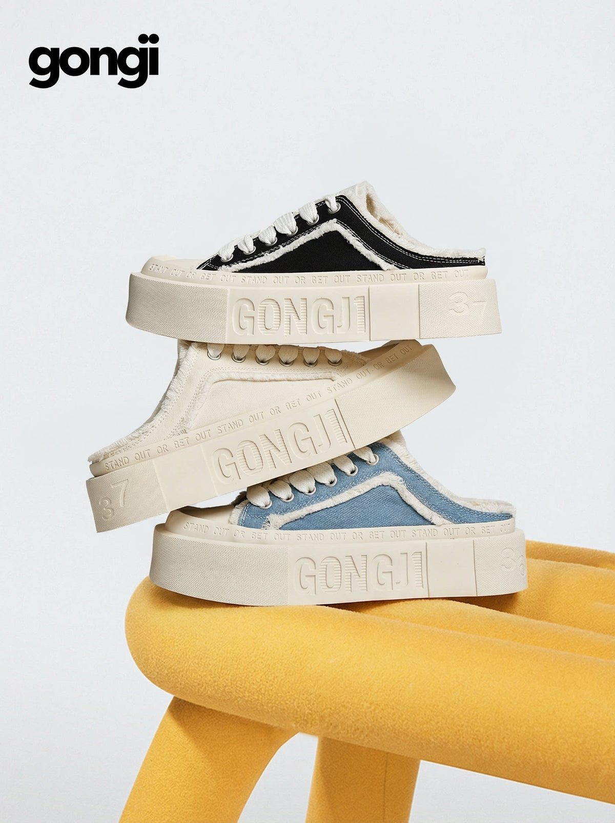 Stackline Platform Canvas Sneakers