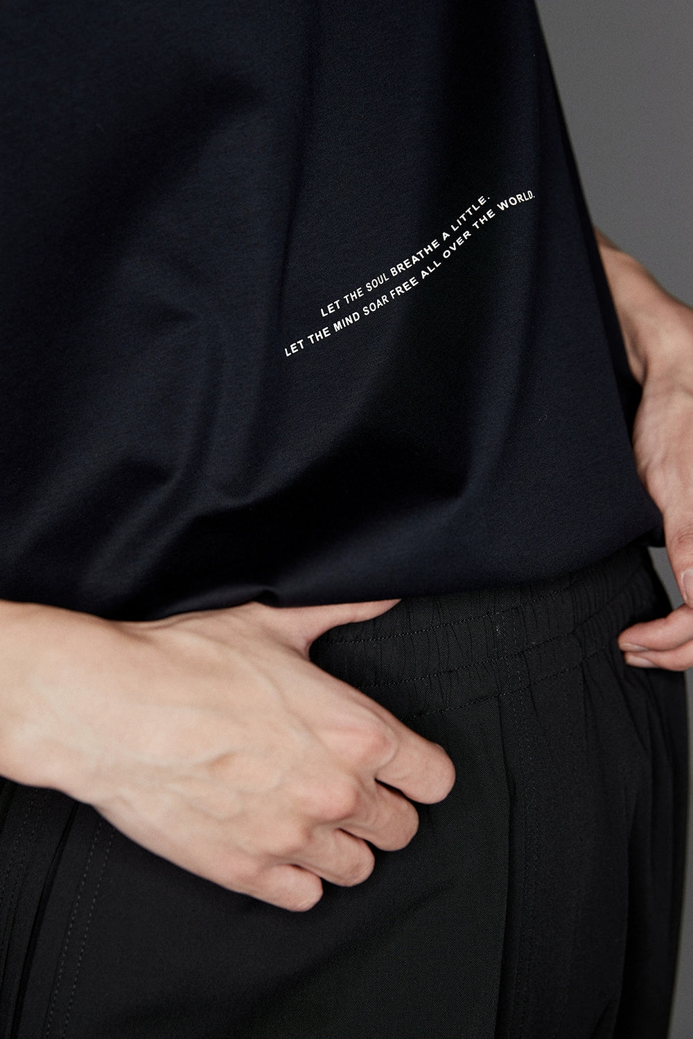 TEE estándar de impresión de letra de bloque de color