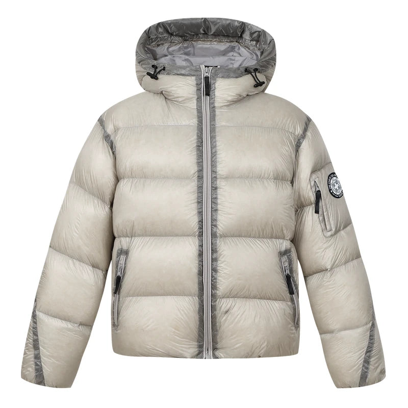 Glacier Halo Reflective Hooded Puffer Jacket