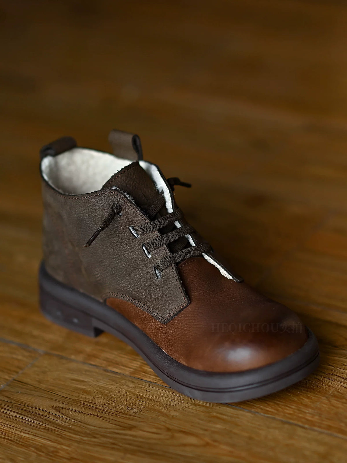 Tavira Two-Tone Leather Lace-Up Shoes
