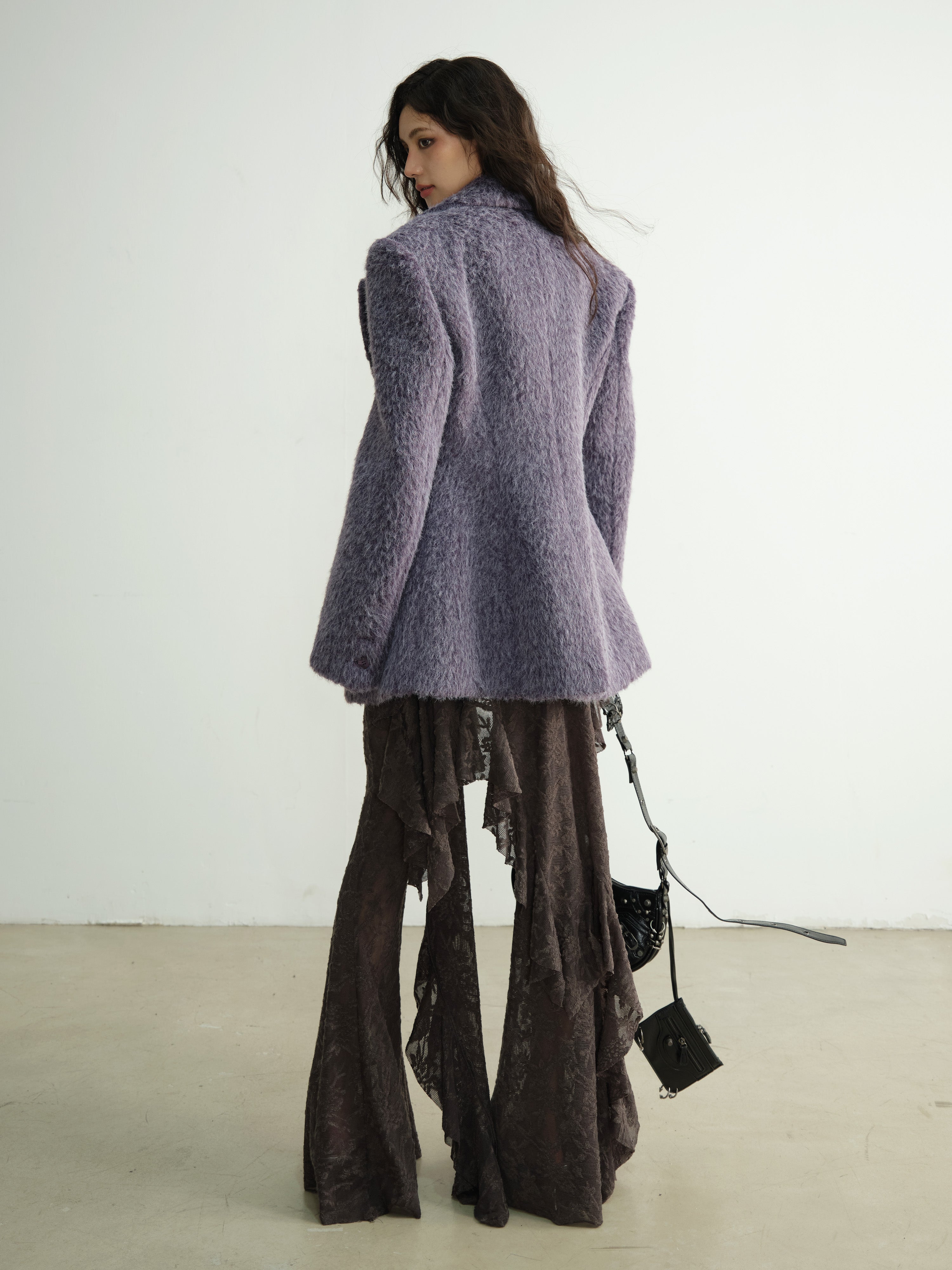 Textured Ruffle Dance Pant Set