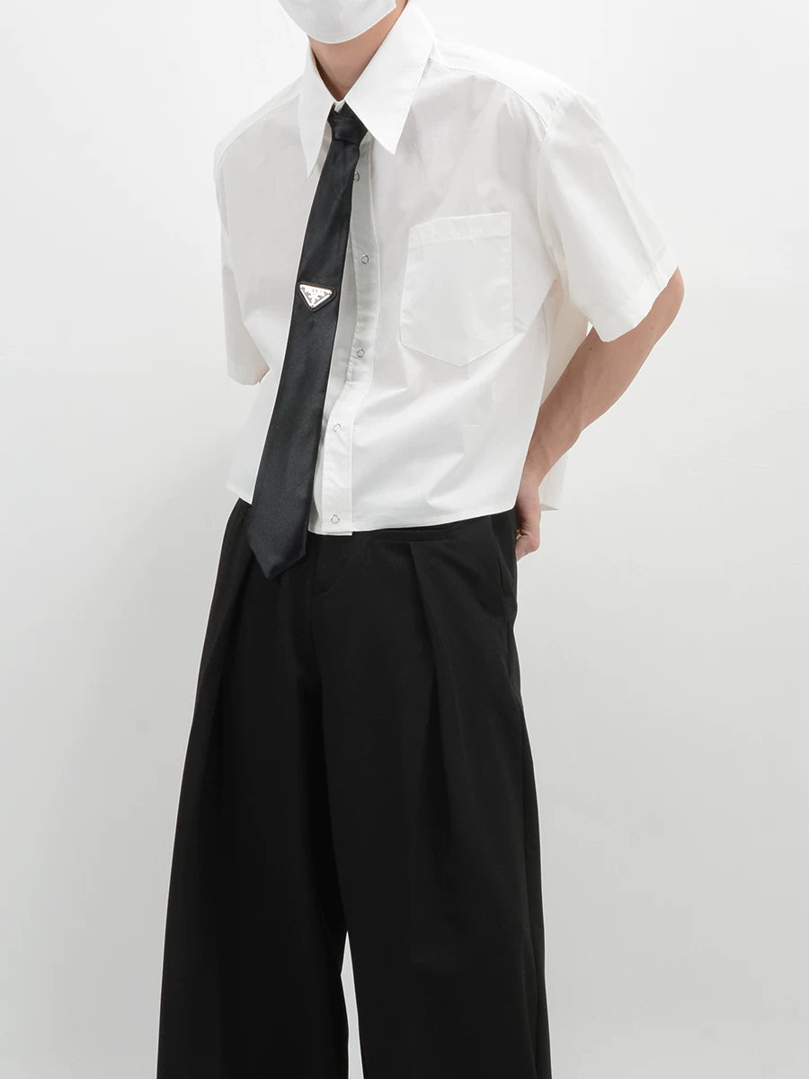Inkline Boxy Crop Shirt