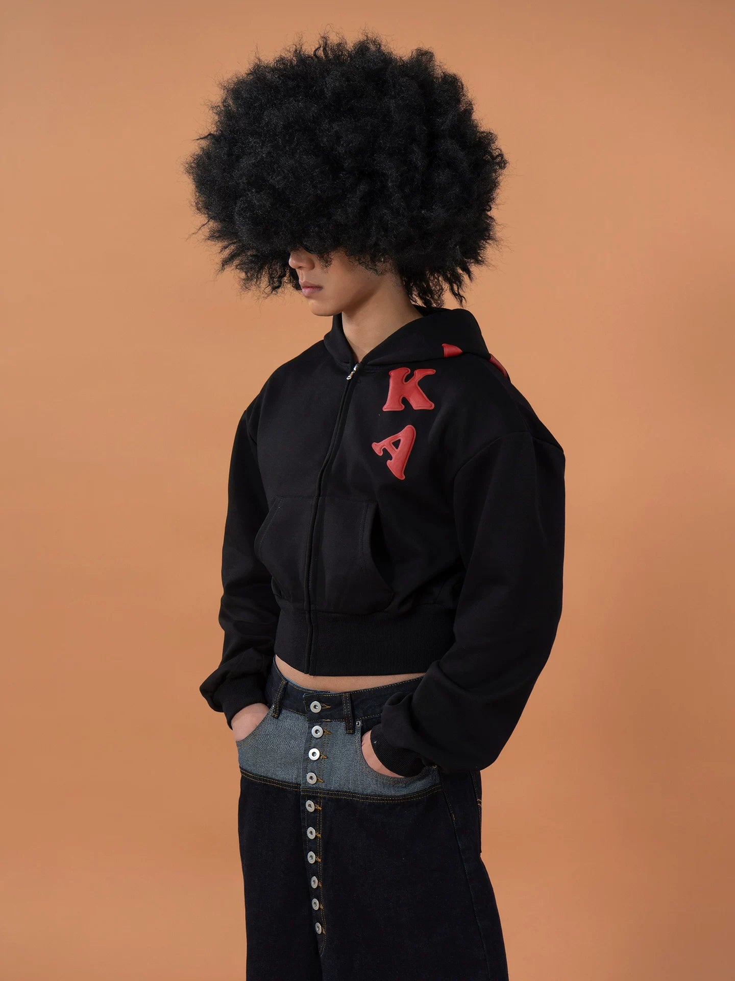 Bubble Letter LAYKA Zip Hoodie
