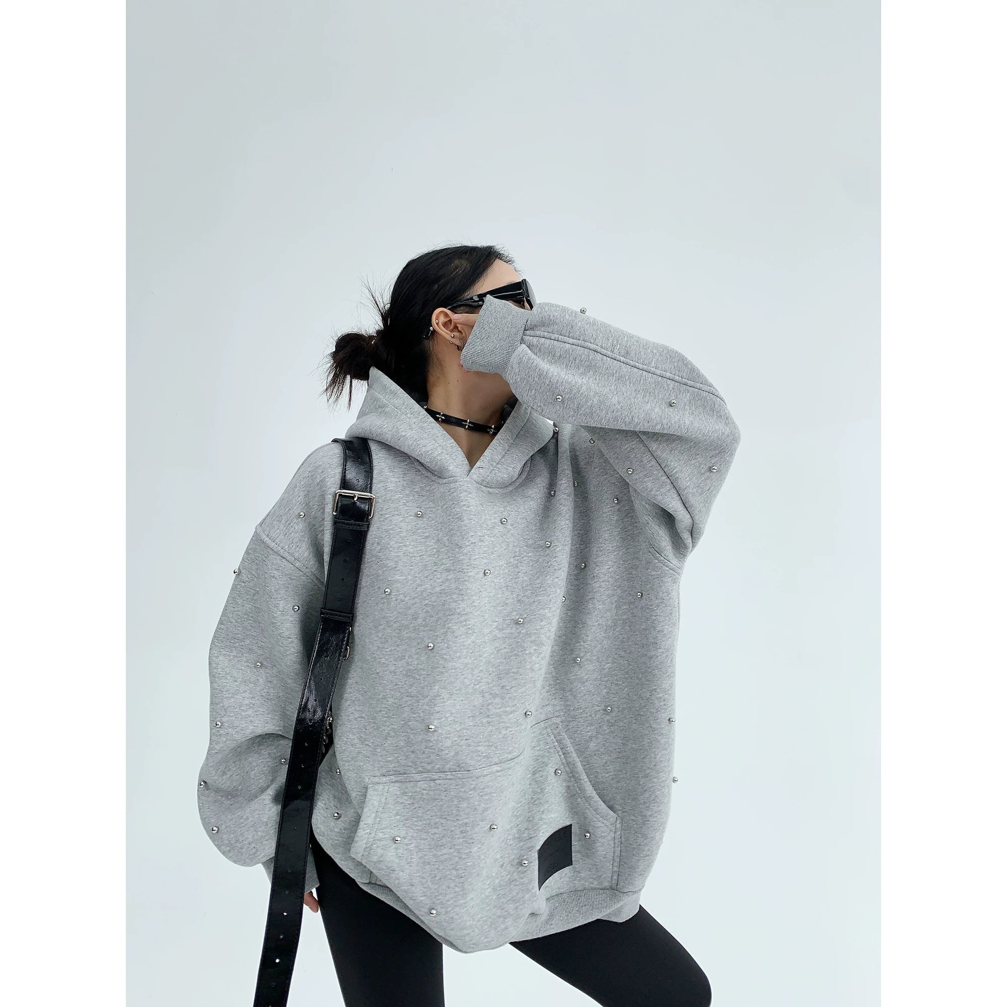 Starlit Pearl Oversize Hoodie