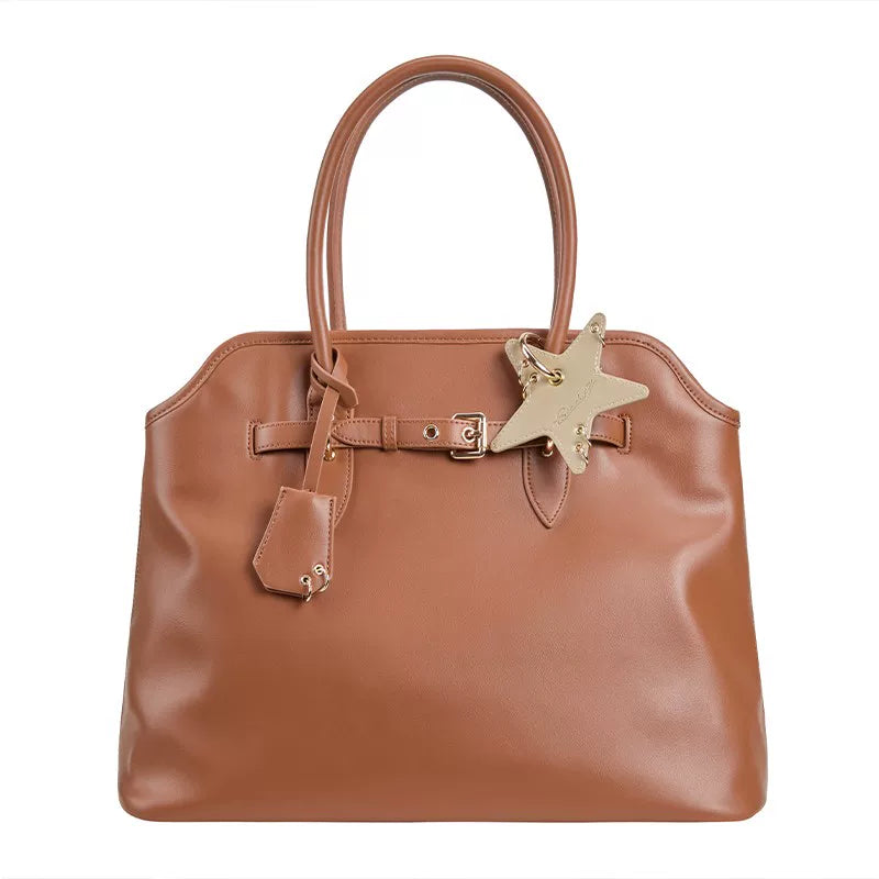 Oversized Structured Commuter Satchel - Default Title