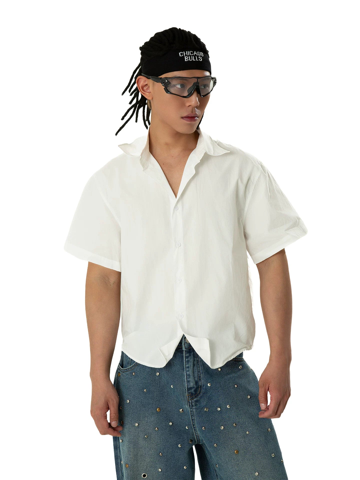 Breeze Boxy Short-Sleeve Poplin Shirt