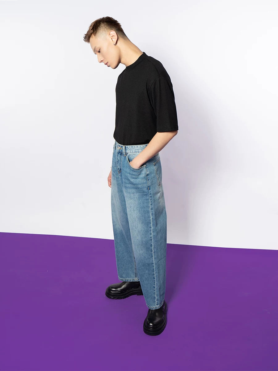 Mono Fade Straight-Leg Jeans
