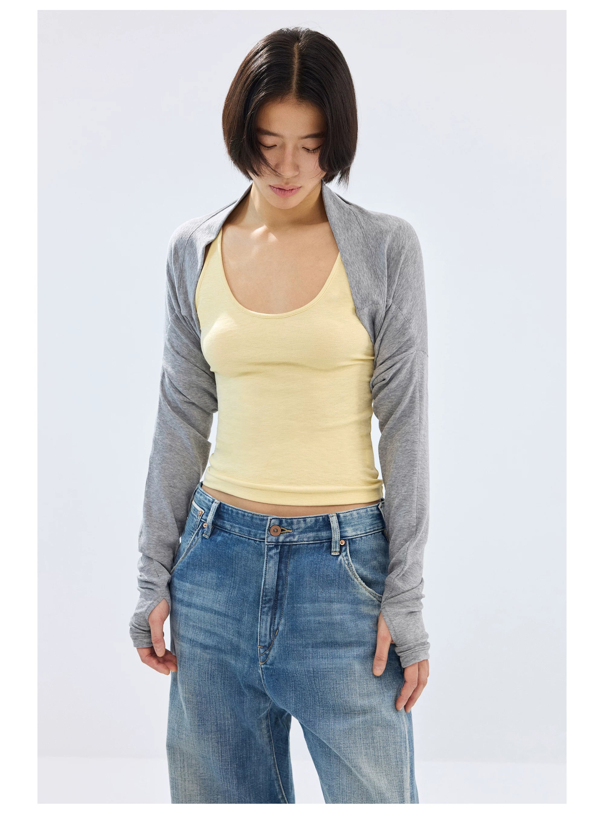 Cropped Shrug Cardigan