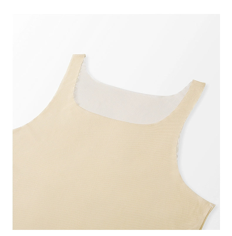 Camiseta de tanque de compresión desnuda