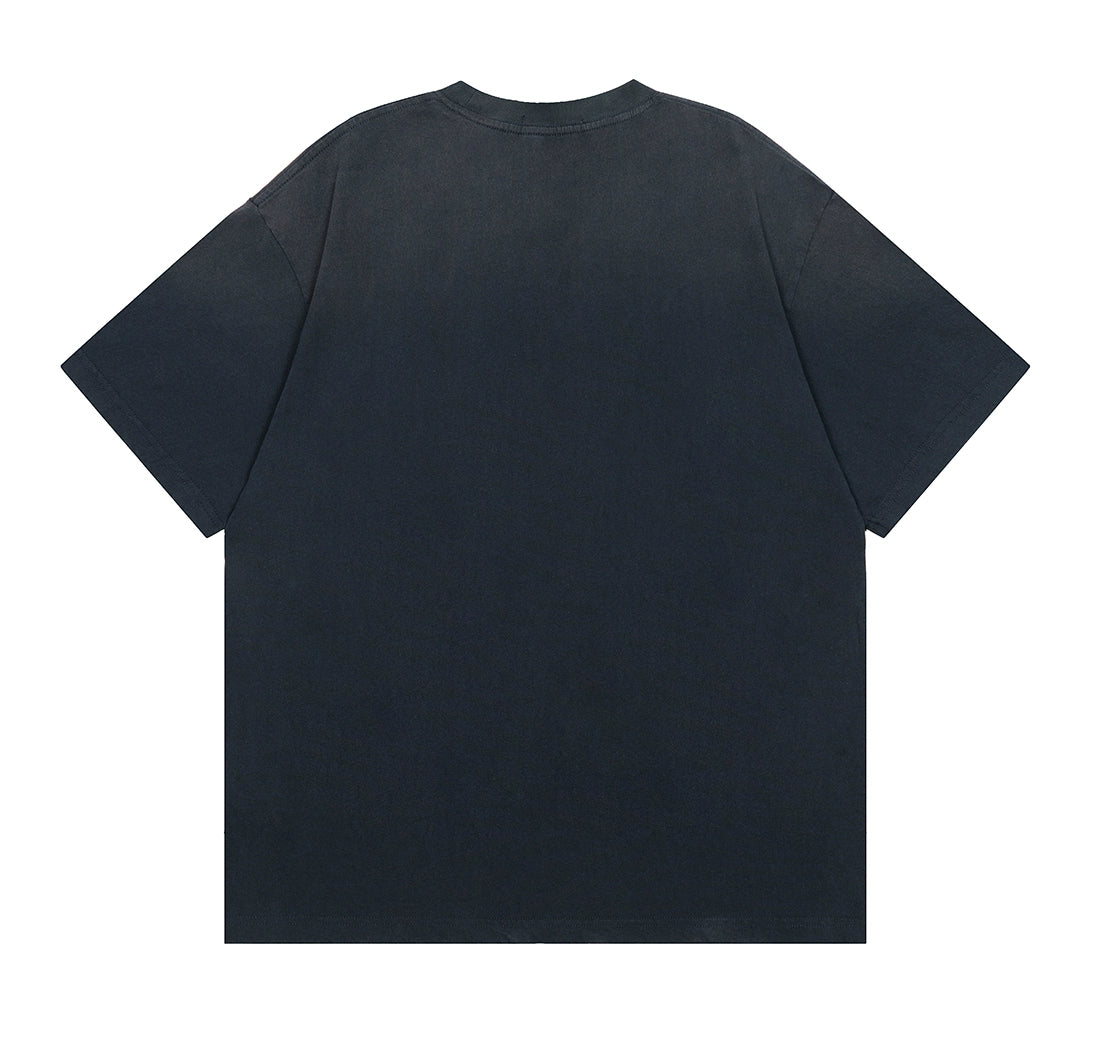Passport Stamp Graphic Oversized T-Shirt
