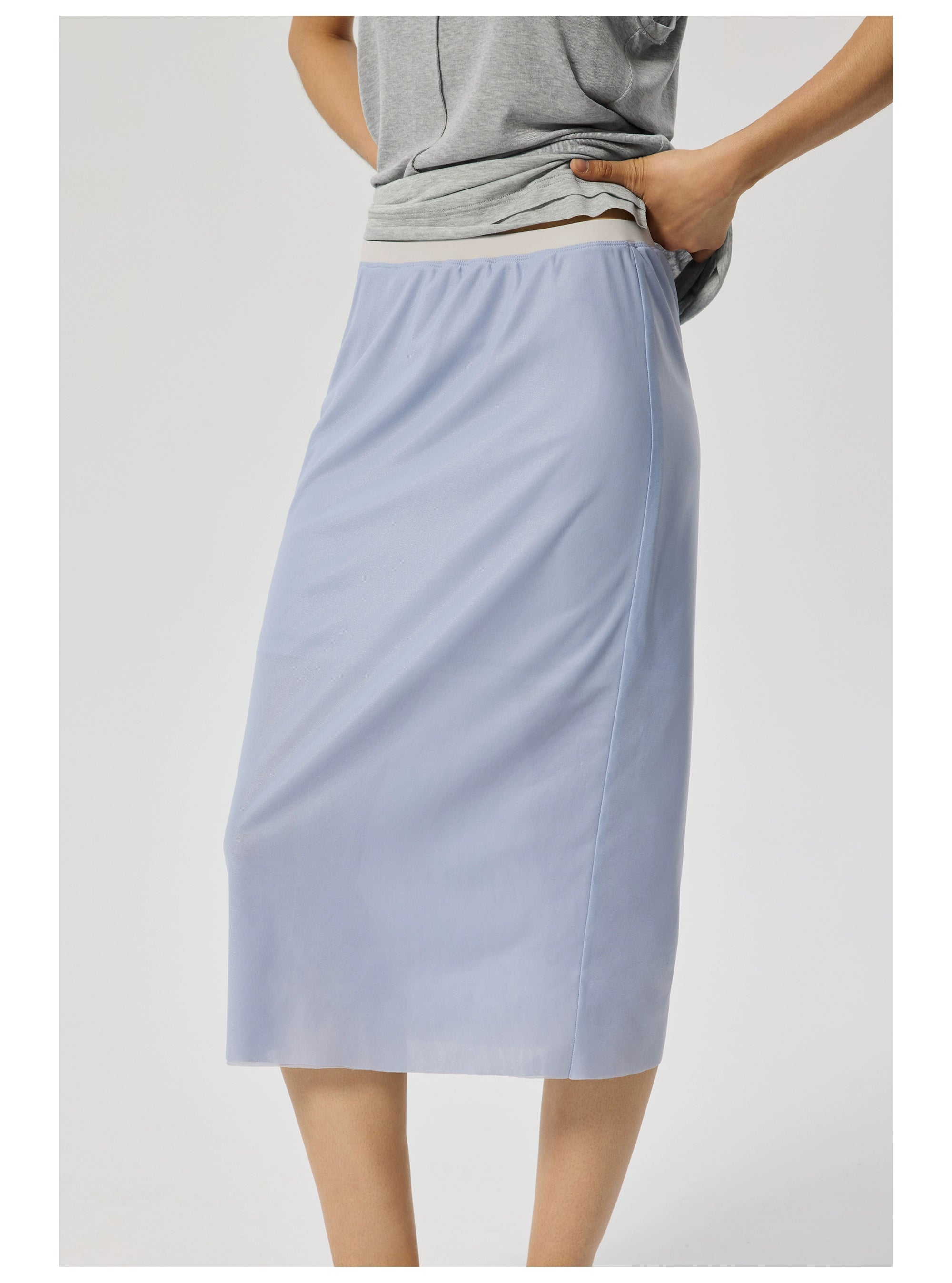 Knee-Length Straight Skirt