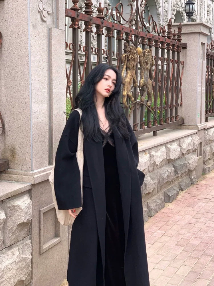 Oversized Long Sheep Wool Coat