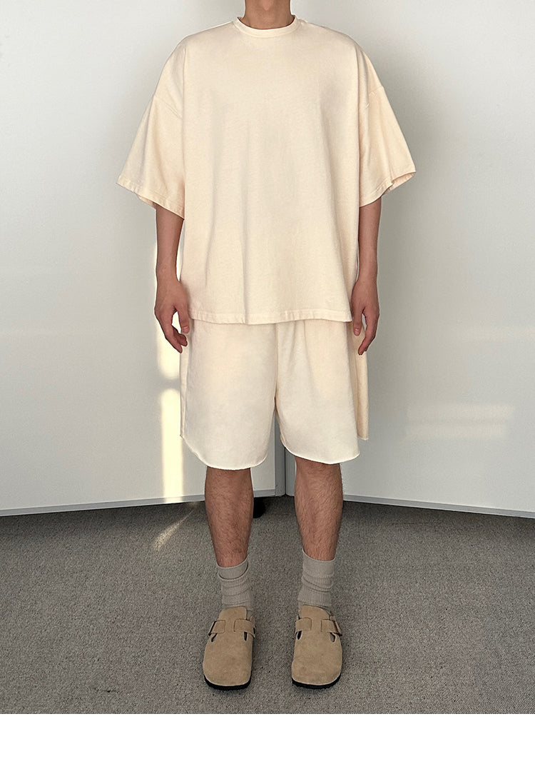 Oversized Relaxed T-Shirt and Shorts Setup