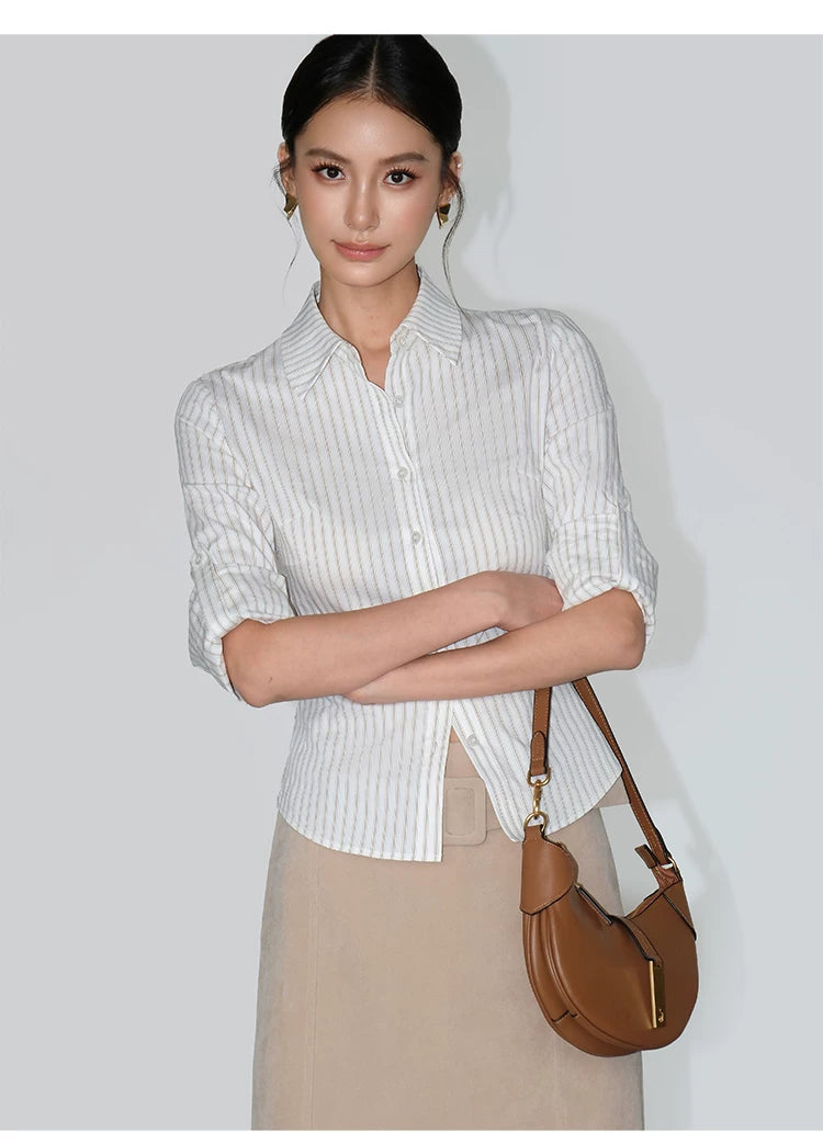 Contour Stripe Tailored Shirt