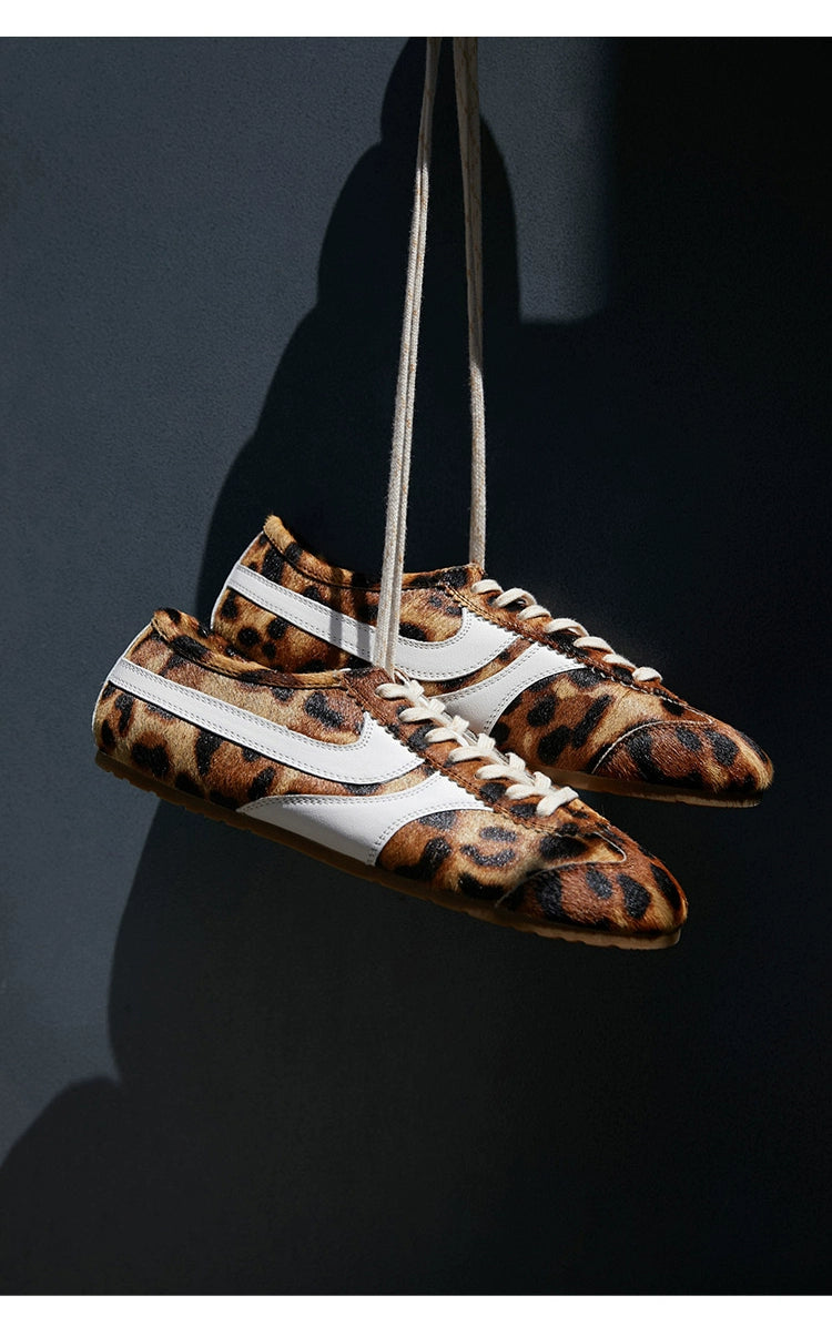 Leopard Print Retro Sneakers