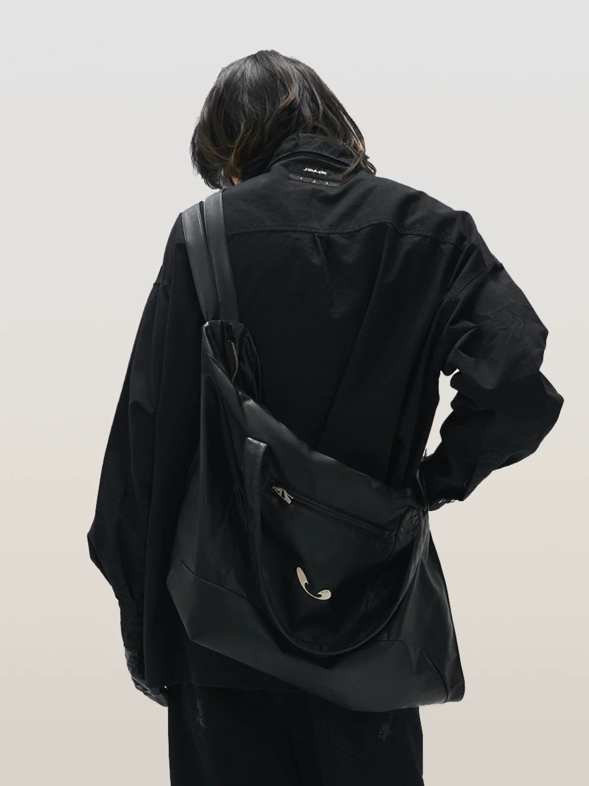 Slouchy Foldover Shoulder Tote Bag