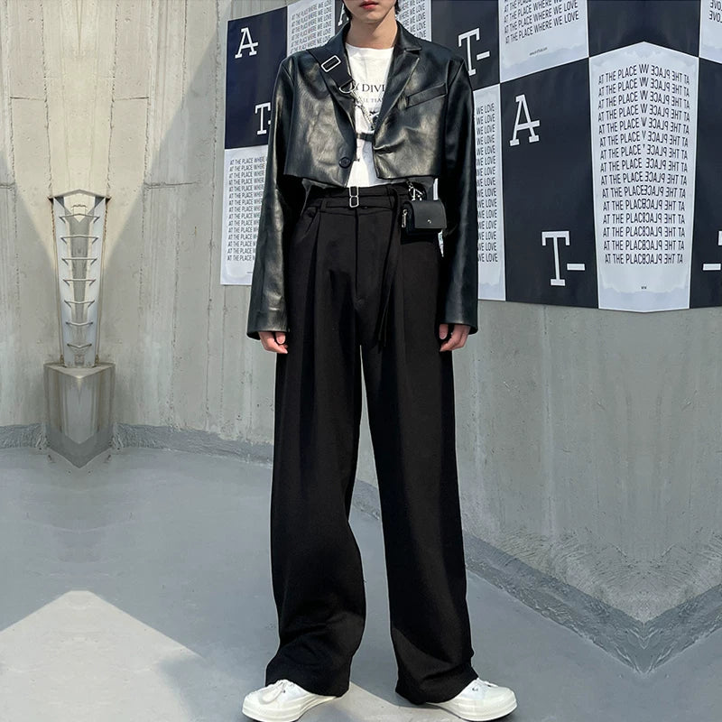 Mono Axis Ring-Belt Trousers
