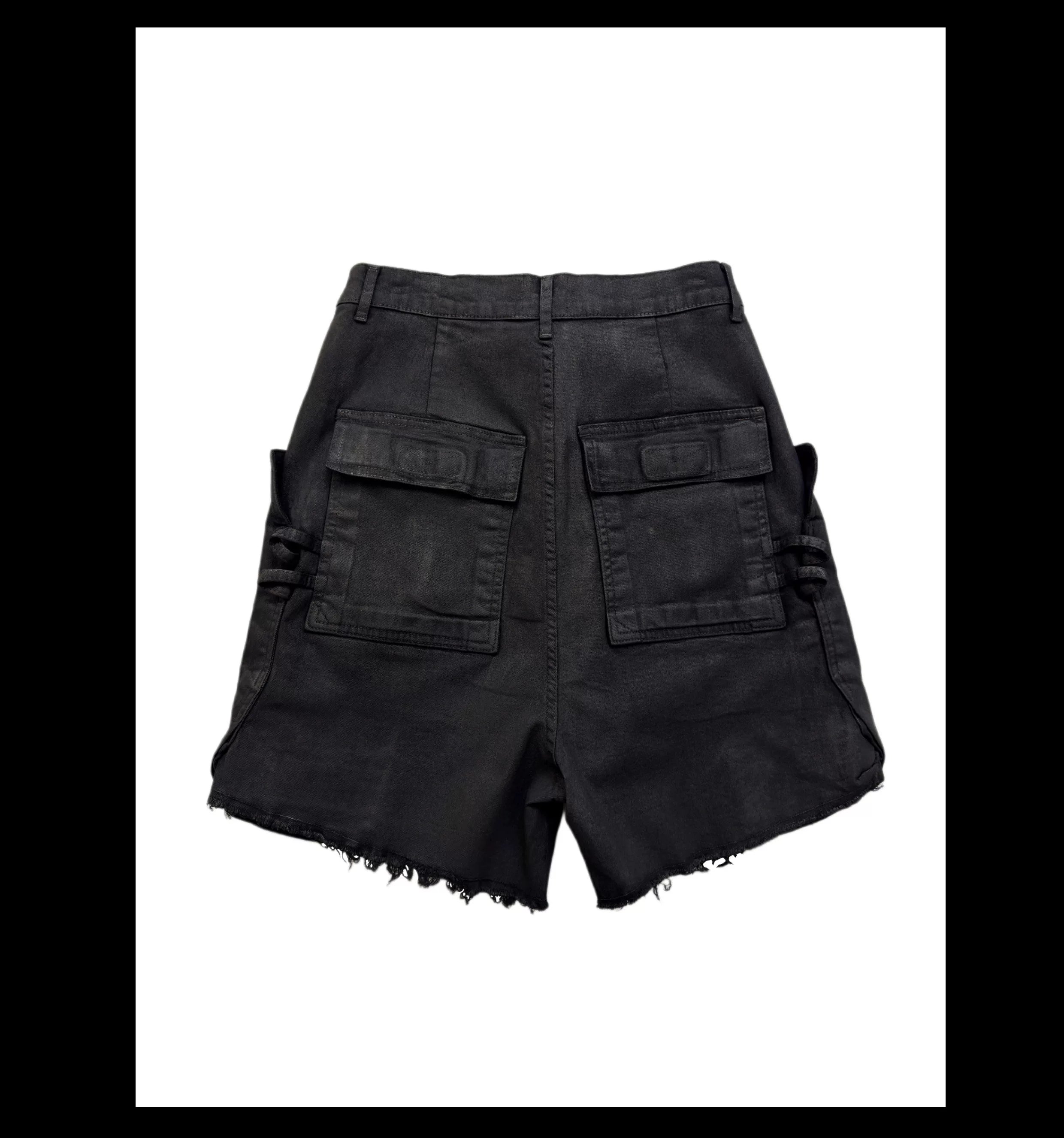 Voidline Fray-Hem Satchel Shorts