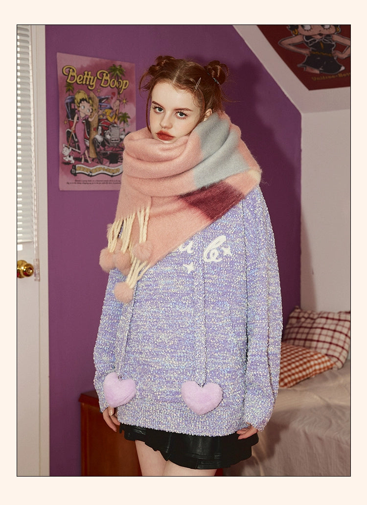 Écharpe colorée de la dopamine