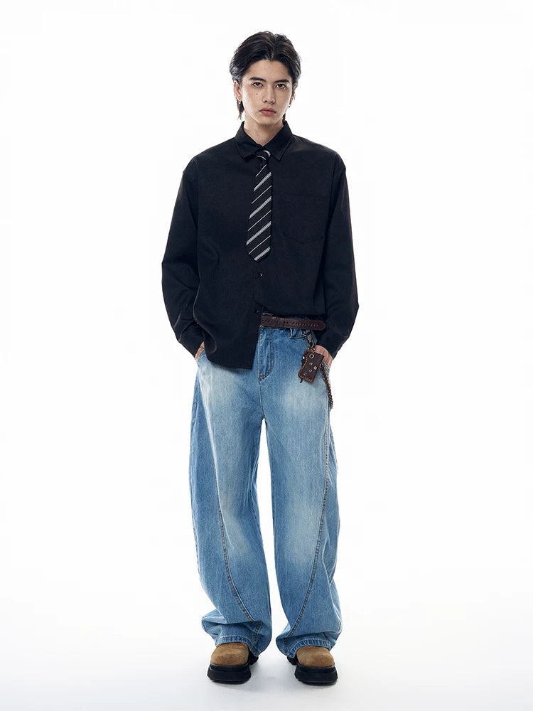 Pixel Verse Oversized Oxford Shirt