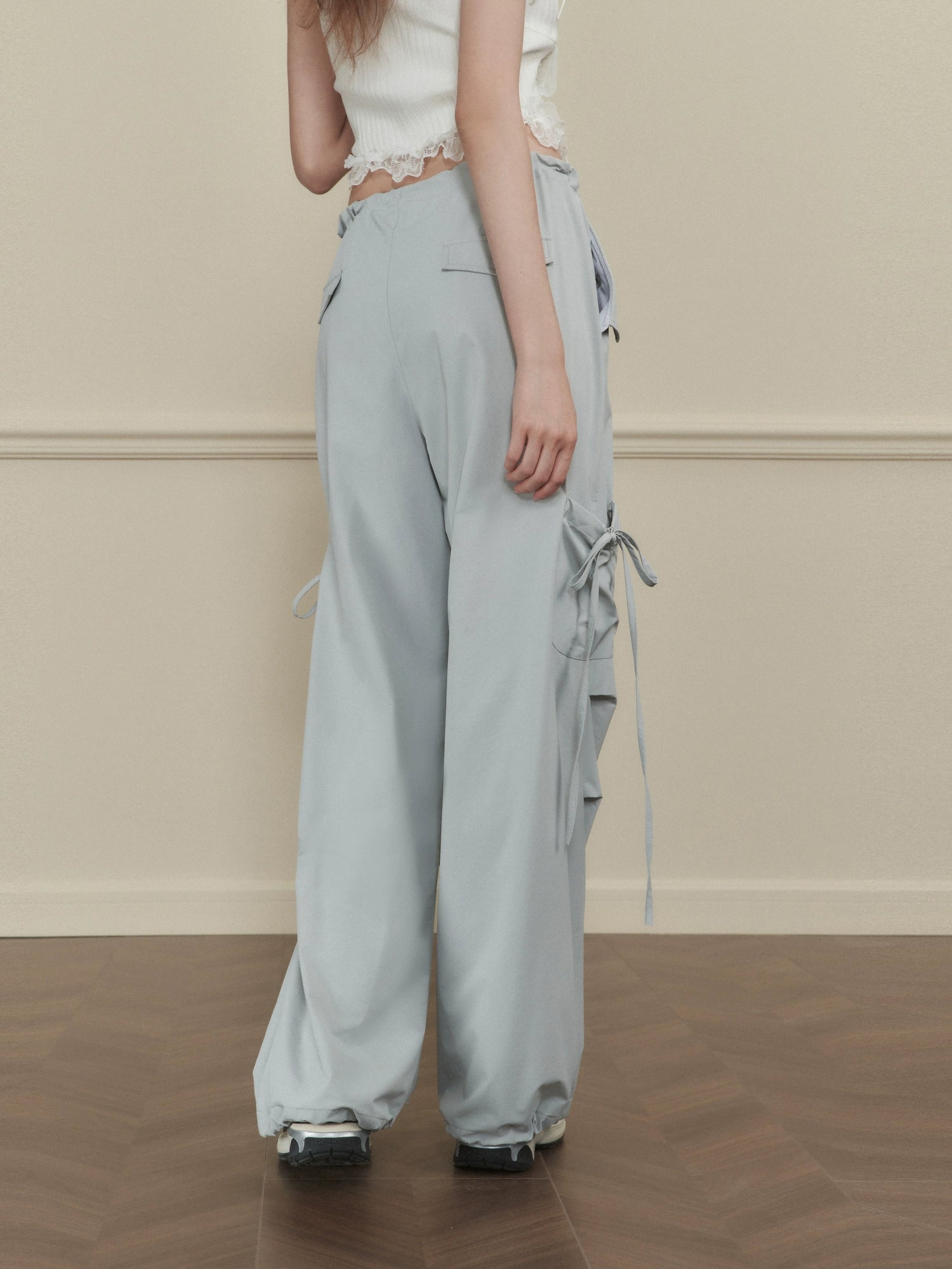 Side-Tie Cargo Pants