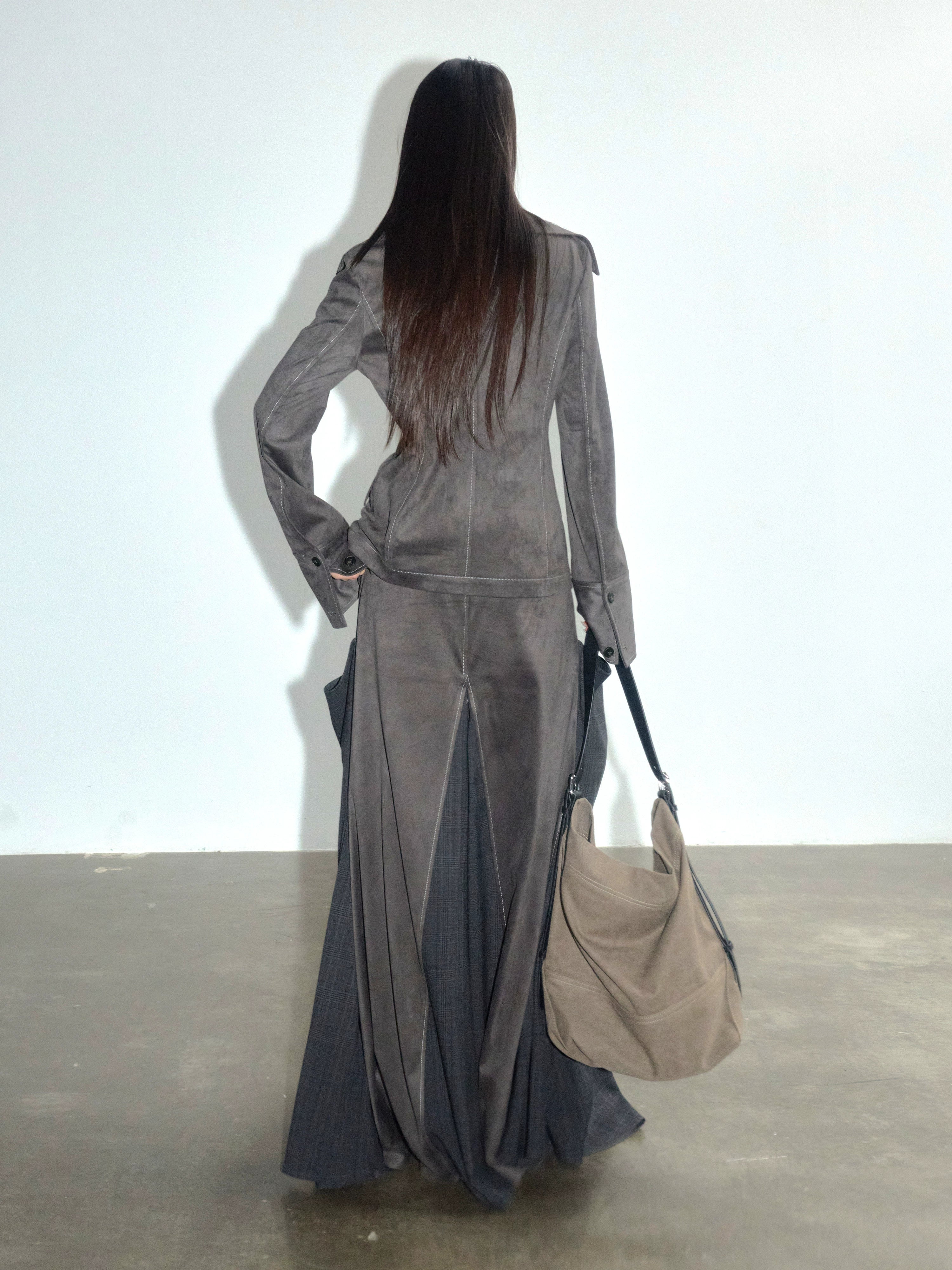 Slate Suede Collar Jacket