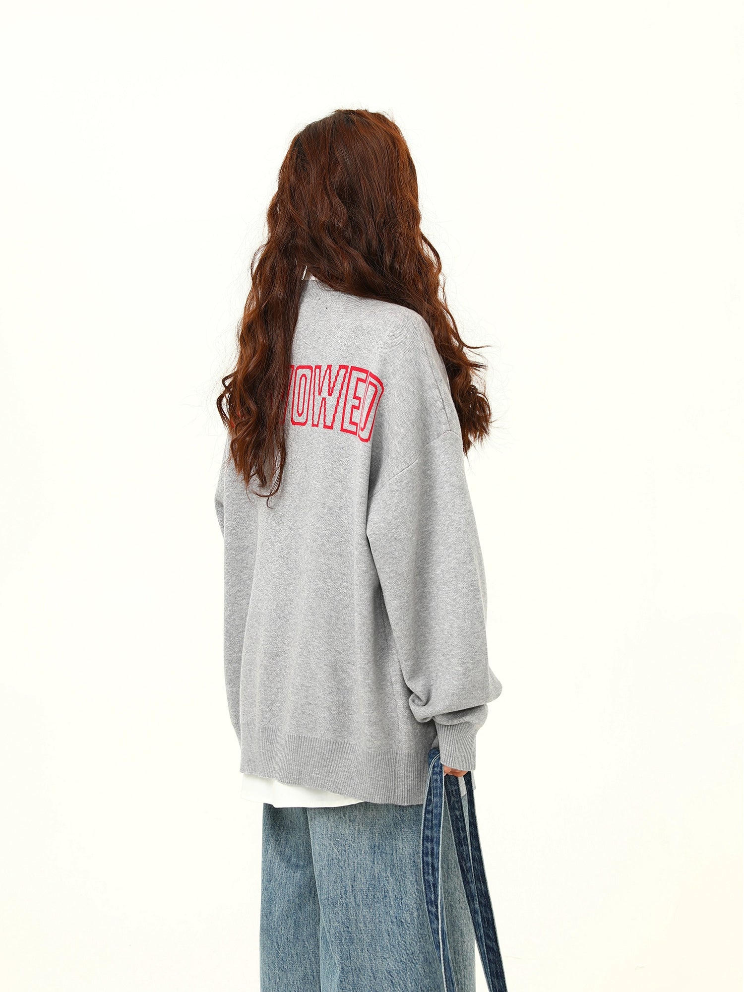 Playful Puppy Pattern Knit Cardigan