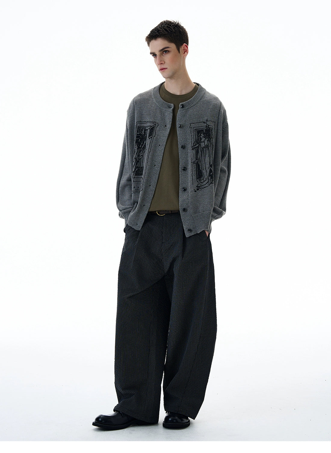 Tarot Window Graphic Knit Cardigan