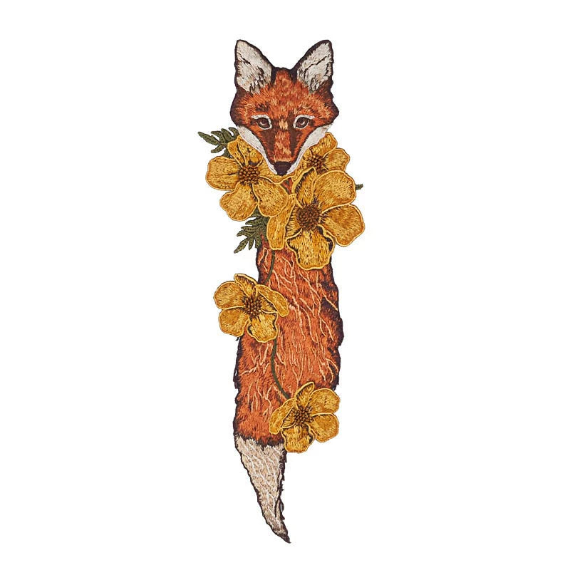 Foxy Flora Embroidered Necktie - chiclara