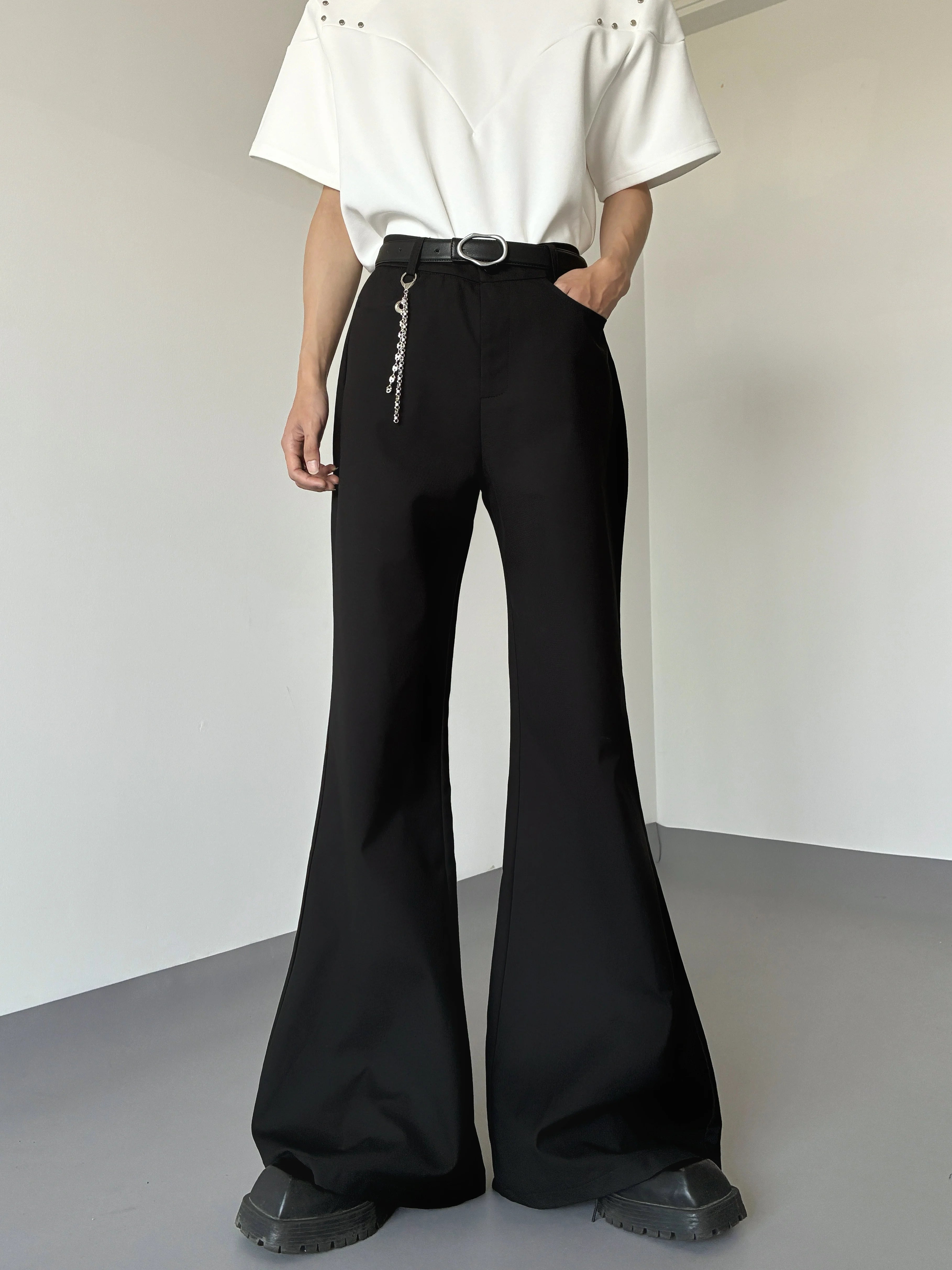 Butterfly Flare White Trousers