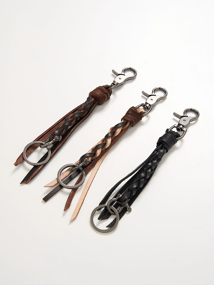 Leather Keychain Accessories Set