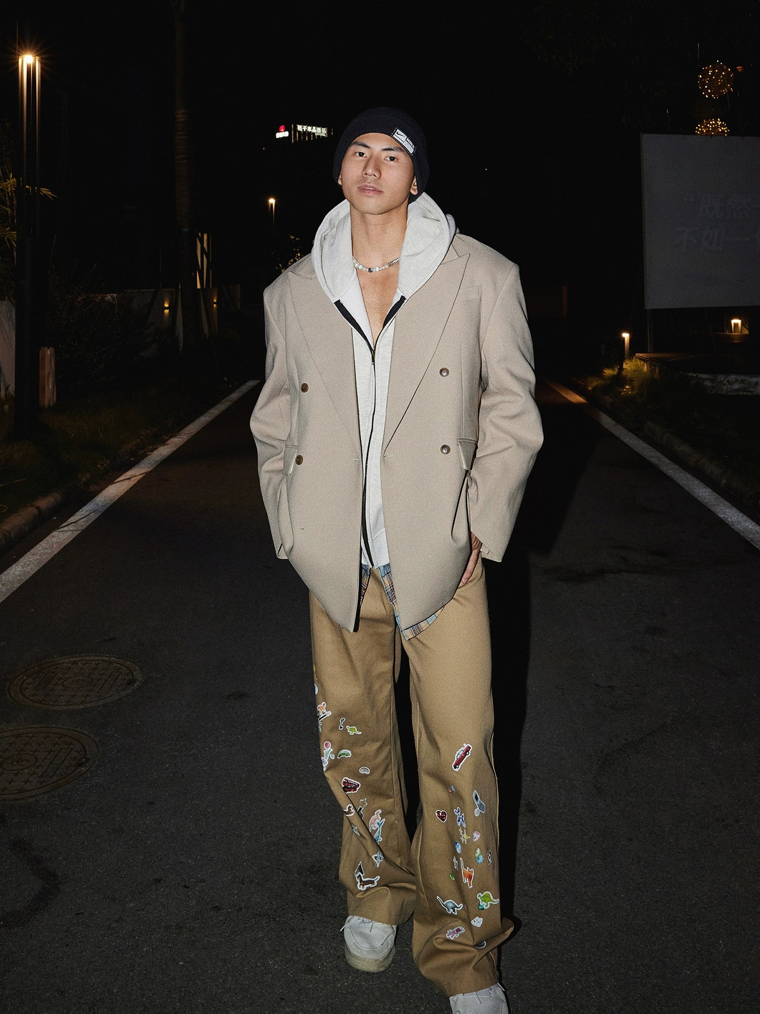Oversized Double-Breasted Blazer