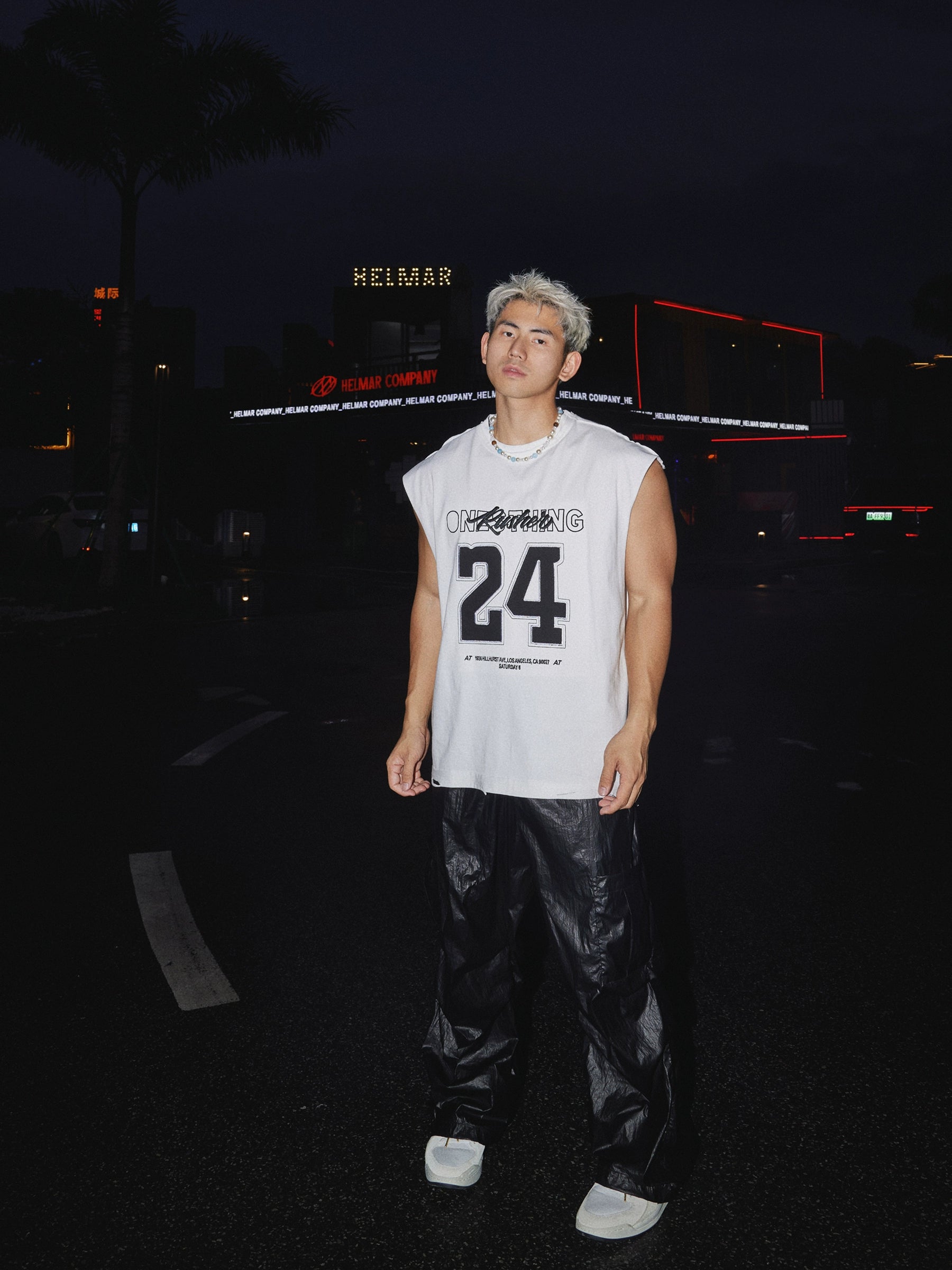 Sleeveless Graphic Muscle Tee
