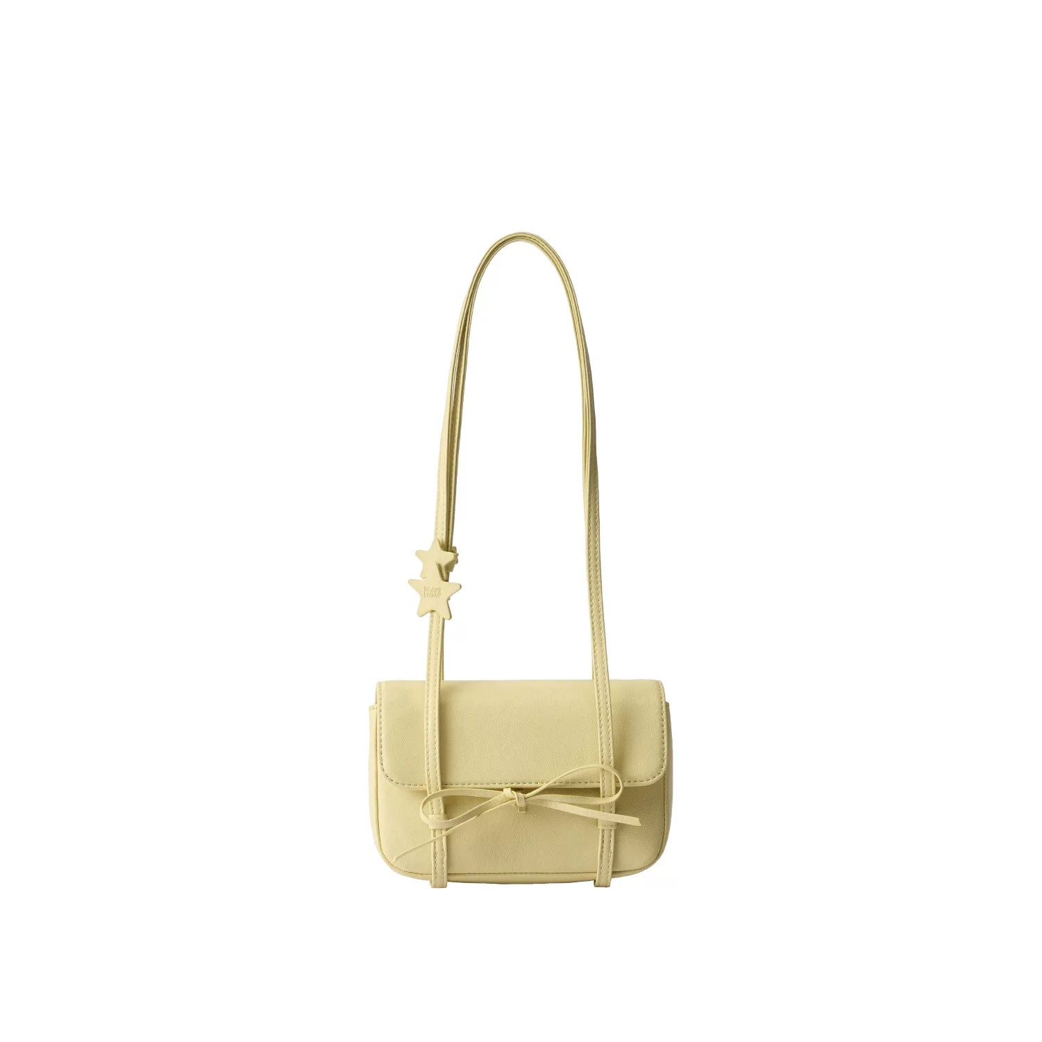 Bow-Tie Pillow Shoulder Bag - Magnolia Yellow