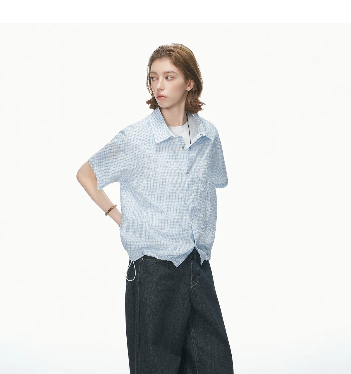 Pastel Check Breeze Short-Sleeve Shirt