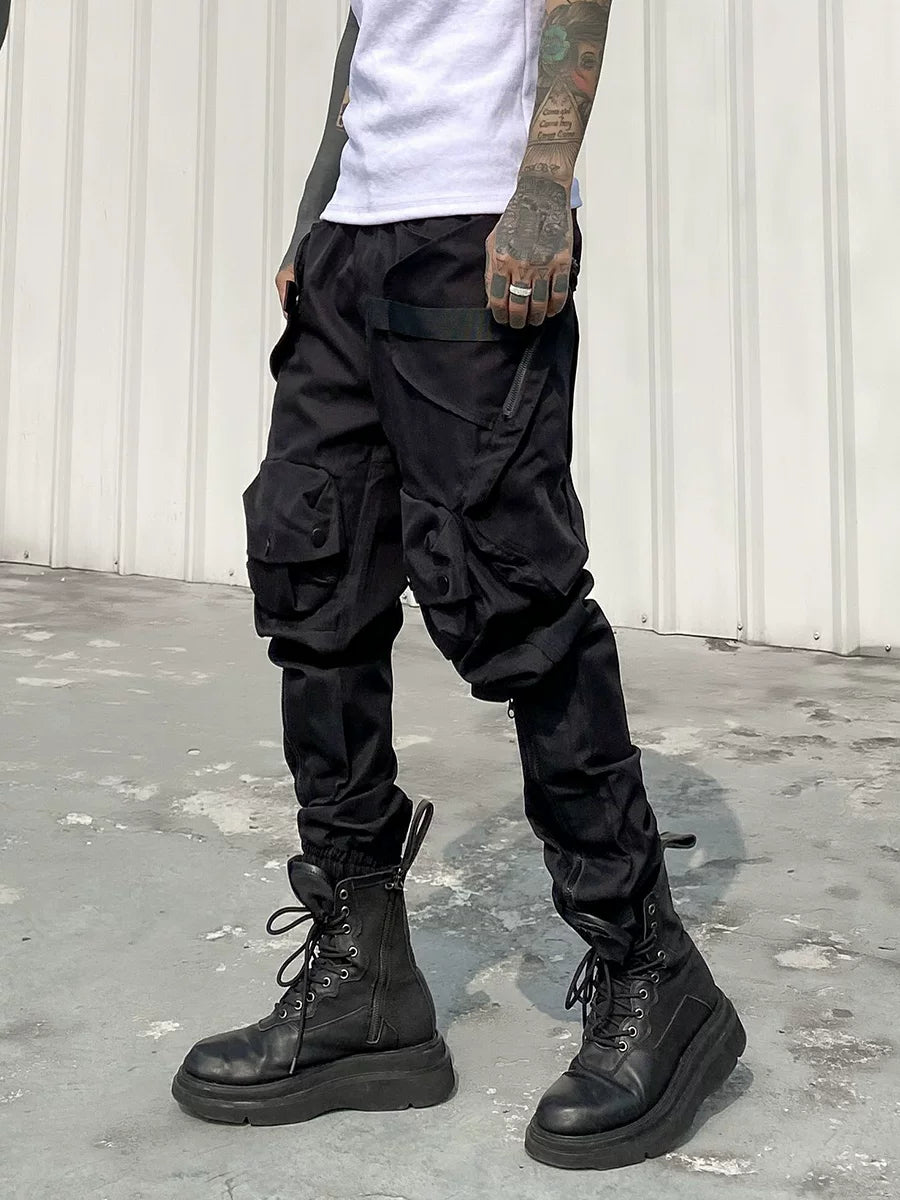 Rogue Sector Multi‑Pocket Combat Cargo Pants