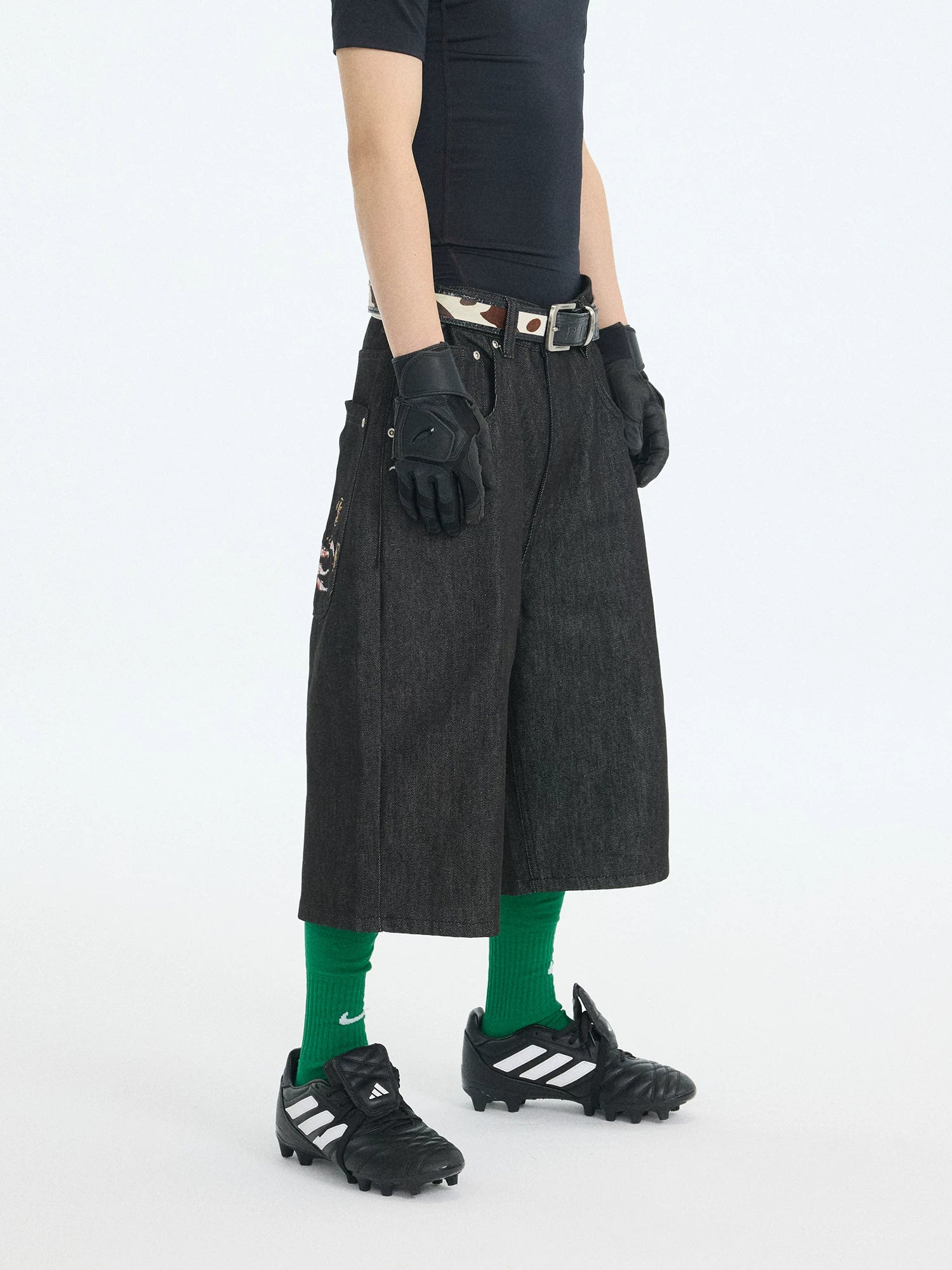 Tempest Embroidered Denim Shorts