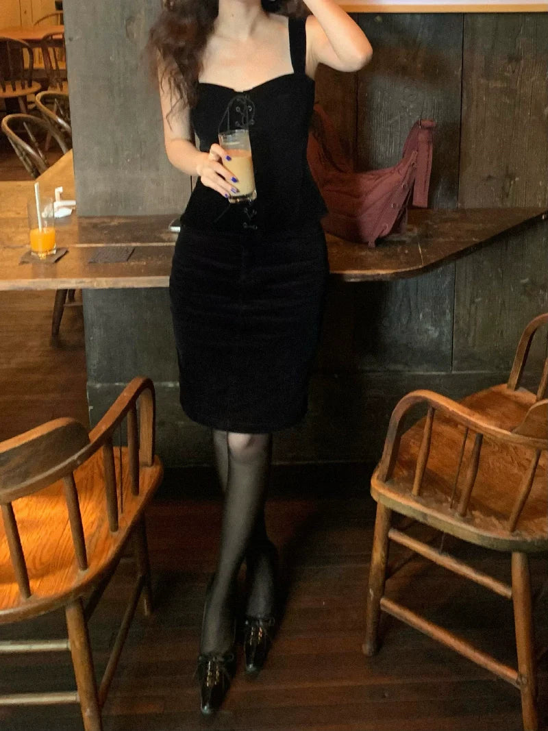 Corduroy Button-Front Mini Skirt