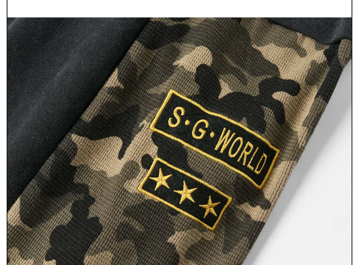 Camo Regiment Layered Henley Shirt